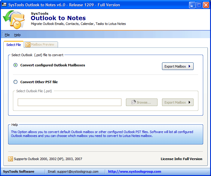 Migrate Outlook to Lotus Notes 7.0